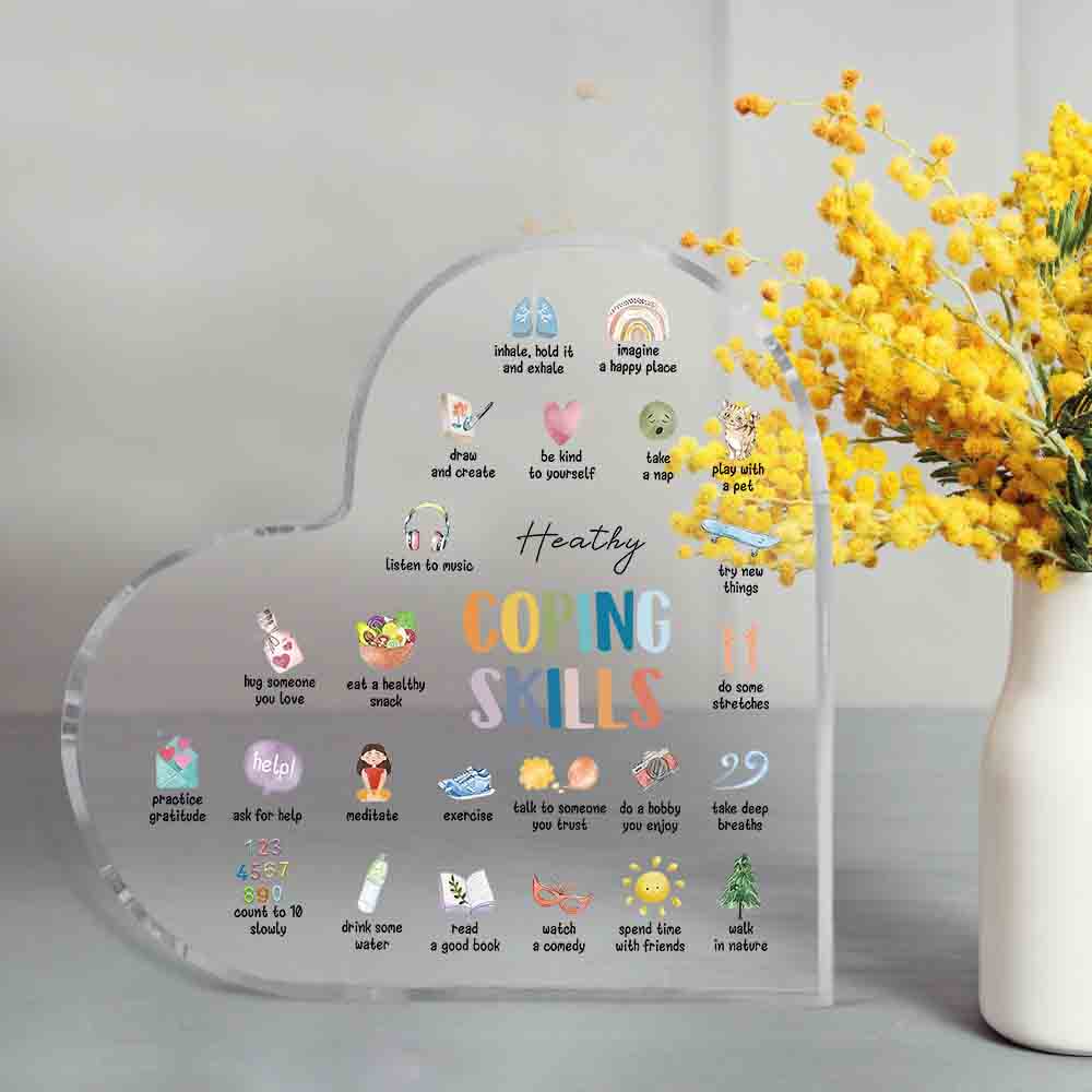 투명 하트 모양 아크릴 스탠드 코핑 스킬 목록 치료 사 - Office Furniture List 리뷰 및 가격