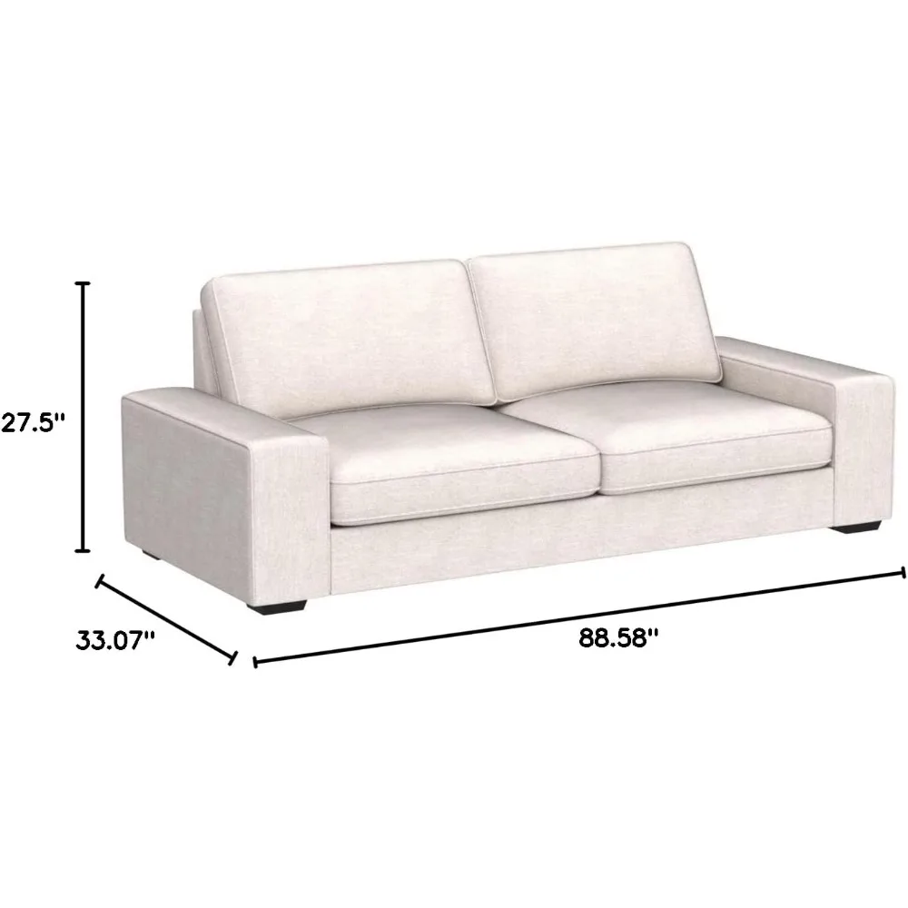 88인치 모던 소파, 셔닐 소파 거실, 사각 팔걸이 탈 - Office Furniture Removal 리뷰 및 가격