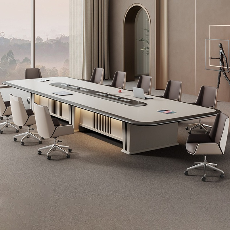 페인트 컨퍼런스 롱 테이블 라이트 럭셔리 프리미엄 그레 - Office Furniture List 리뷰 및 가격