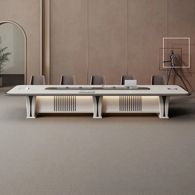 페인트 컨퍼런스 롱 테이블 라이트 럭셔리 프리미엄 그레 - Office Furniture List 리뷰 및 가격