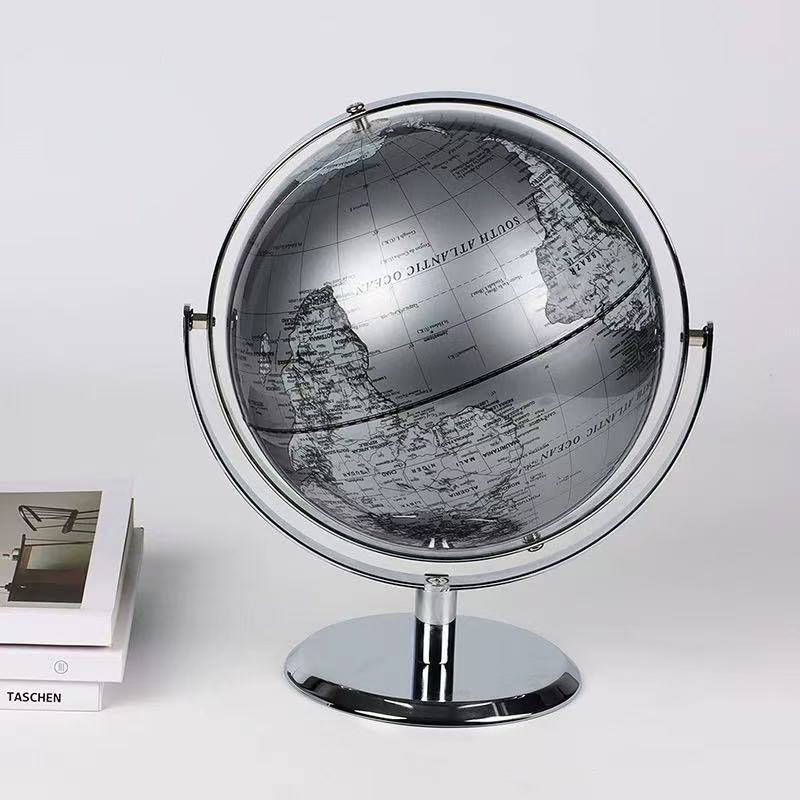 25cm 고급 실버 세계 지구본 장식품, 와인 캐비닛, - Office Furniture World 리뷰 및 가격